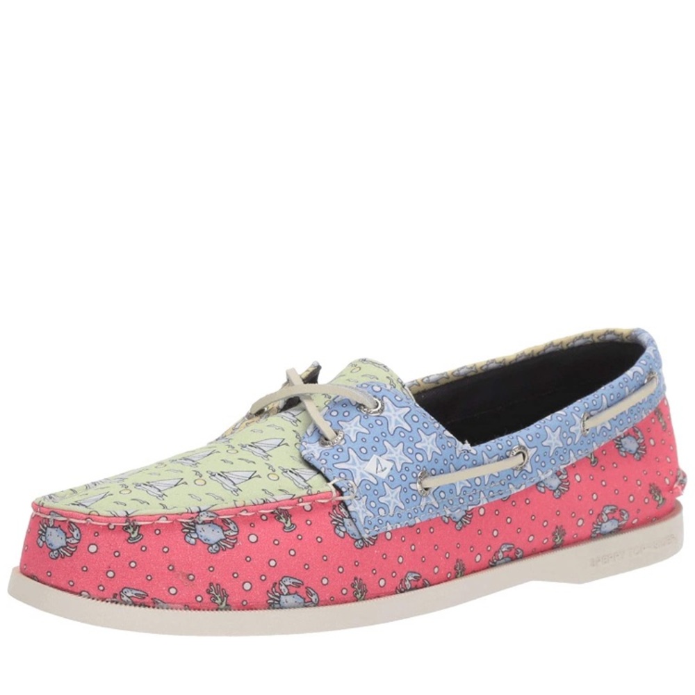Sperry Vineyard Vines Patchwork Boat shoes, Wm sz6